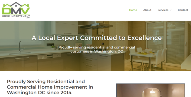 Front page of DMV Home Improvement